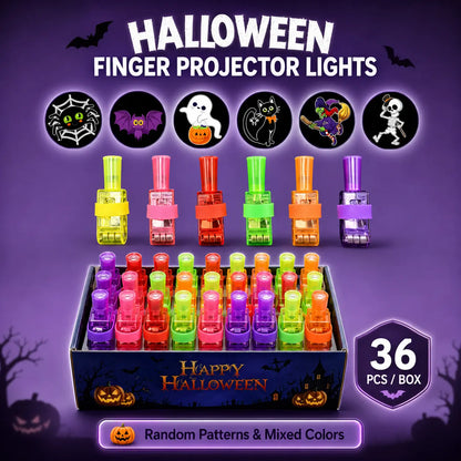 |⏰ Utolsó nap! 70% kedvezmény| 👻🎃 Halloweeni LED-es Vetítő Gyűrűk Ujjra – Parti Meglepetések Gyerekeknek