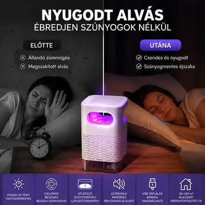 | 🔥UTOLSÓ NAP - 70 % KEDVEZMÉNY🌟 |🦟UV szúnyog- és rovarcsapda átlátszó gyűjtőtartállyal