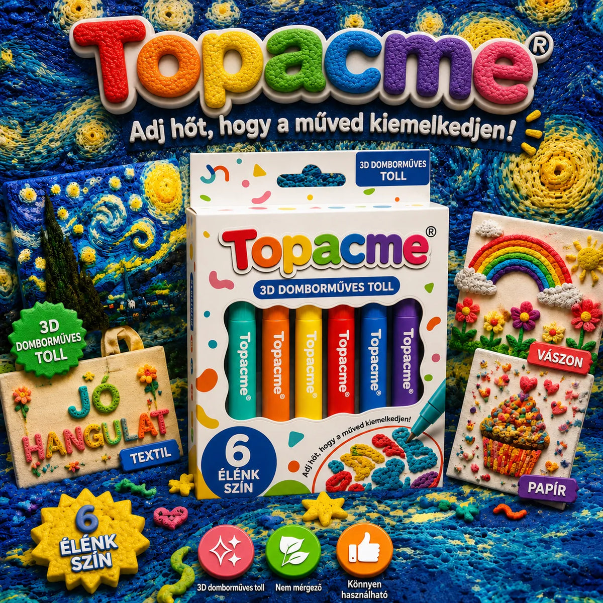 | 🌟🔥UTOLSÓ NAP - 60 % KEDVEZMÉNY | 🪄3D művészeti toll – Keltsd életre a rajzaidat