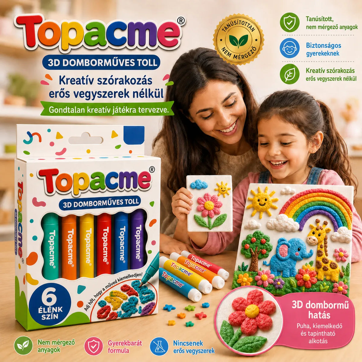 | 🌟🔥UTOLSÓ NAP - 60 % KEDVEZMÉNY | 🪄3D művészeti toll – Keltsd életre a rajzaidat