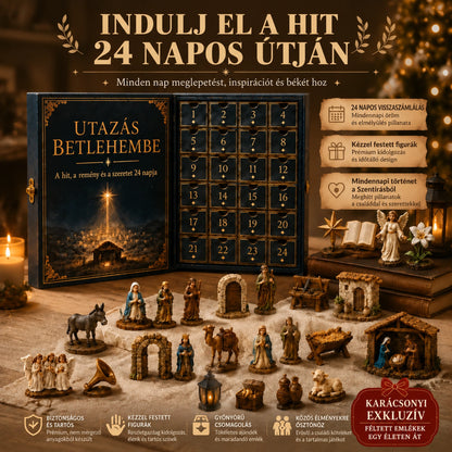 Limitált kiadás! 🔥 🎉Csak 200 darab! 🌟🎄Utazás Betlehembe adventi naptár 2026