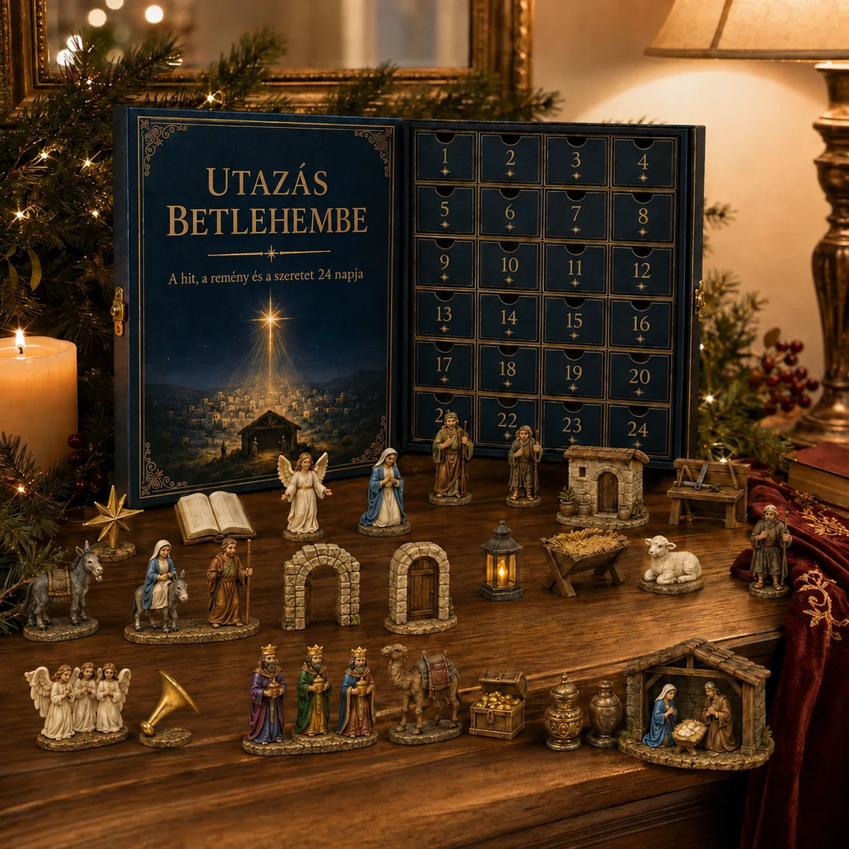 Limitált kiadás! 🔥 🎉Csak 200 darab! 🌟🎄Utazás Betlehembe adventi naptár 2026