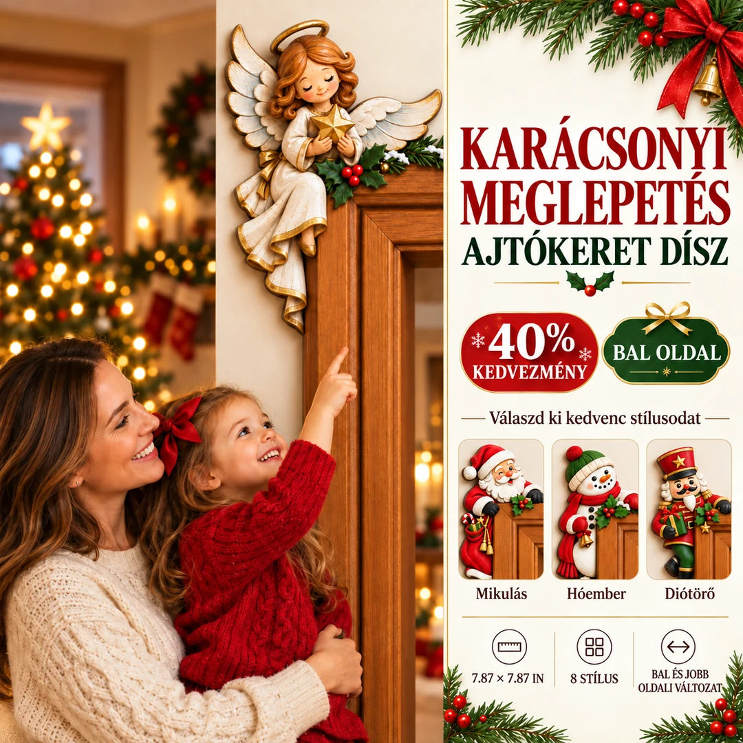 Karácsonyi ajtókeret-sarokdísz🎄🎅