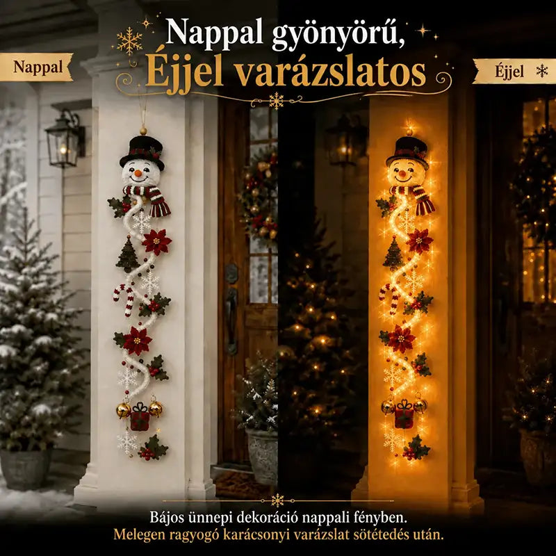 ⏳ UTOLSÓ NAP! 70% kedvezmény – 🎄🎅 MerryCascade™ világító karácsonyi dísz | 6 ünnepi motívum ✨