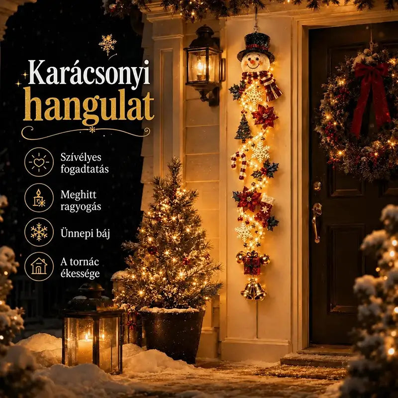 ⏳ UTOLSÓ NAP! 70% kedvezmény – 🎄🎅 MerryCascade™ világító karácsonyi dísz | 6 ünnepi motívum ✨