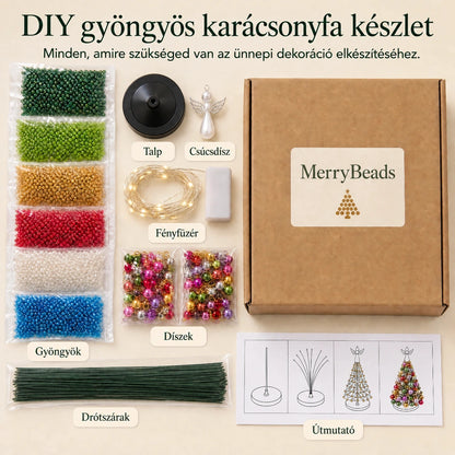 MerryBeads™ Gyöngyös karácsonyfa készlet