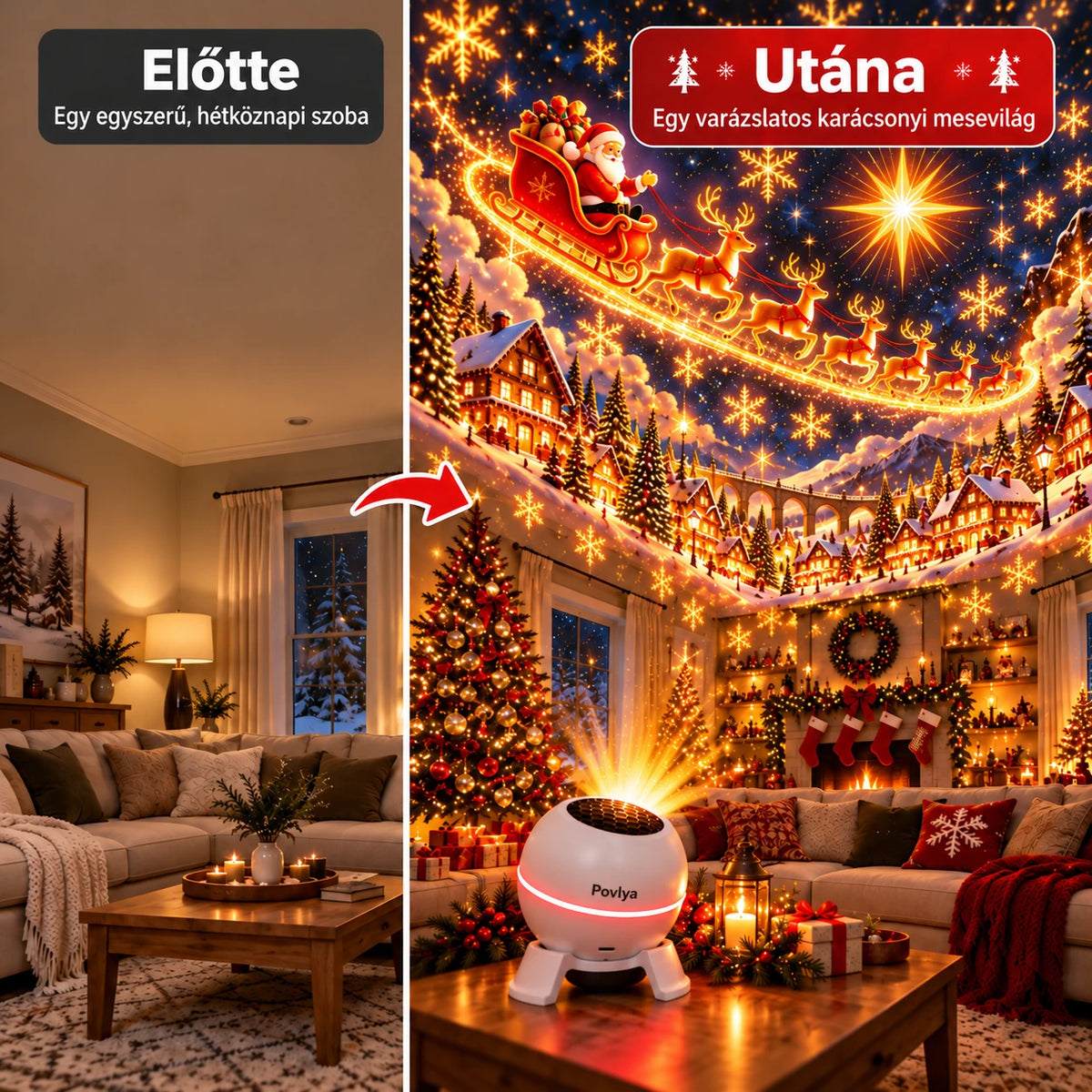 🎄 Varázslatos karácsonyi fények ✨ Ragyogjon az ünnepi varázs