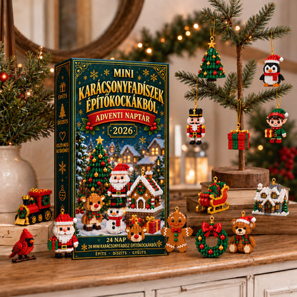 Adventi naptár mini karácsonyfadíszekkel – 36. kép