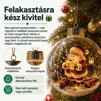 Wellstiep világító karácsonyi dioráma dísz - magyar infografika 6