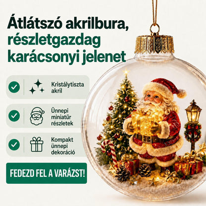 Wellstiep világító karácsonyi dioráma dísz - magyar infografika 8